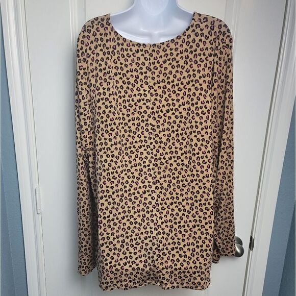LANE BRYANT Leopard Print Top - Picture 6 of 8